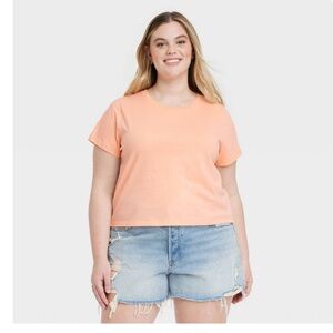 Universal Thread Women's Peach Short Sleeve Tee